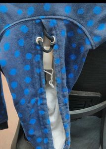 Blue Polka Dot Hoodie