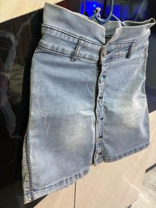 Denim Mini Skirt