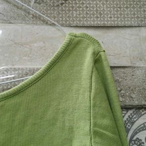Lime Green Long Sleeve Top