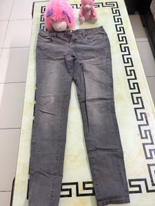 Grey Denim Jeans