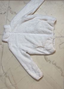 Cozy White Fleece Jacket