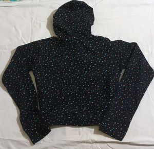 Cute Polka Dot Cropped Hoodie