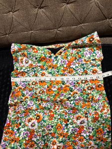 Floral Halter Neck Mini Dress
