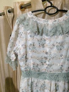 Vintage Floral Lace Gown