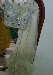 Designer Light Green Lehenga Choli
