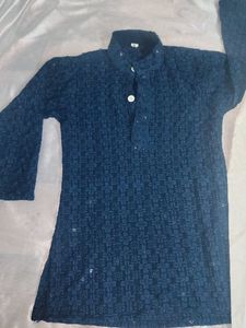 Boy's Navy Kurta Set
