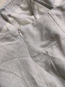 Elegant Grey A-Line Skirt