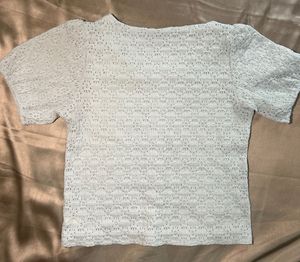 Light blue crop Top