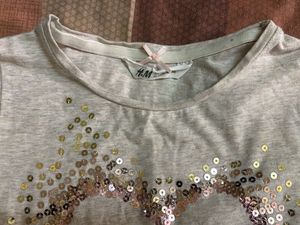 Cute Heart Print Top
