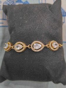 Exquisite Crystal & Gold Bracelet Amoli