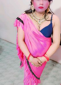 Stunning Pink reddy to wear saree