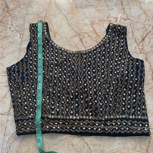 Blue lehnga set (Blouse)