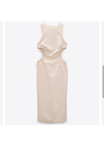 Zara Limited Edition Cutout Midi Dress