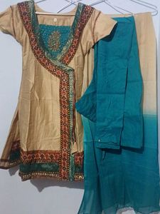 Ethnic Embroidered Dress (3 Piece)