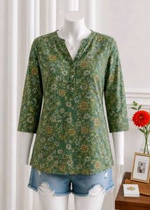 green flower top 🍏