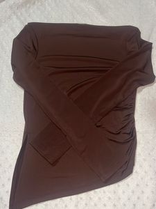 Brown Long Sleeve Top