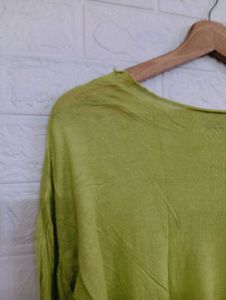 Lime Green Long Sleeve Top