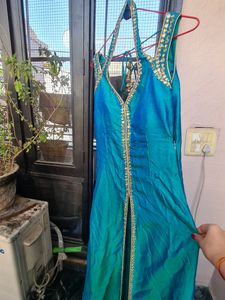 Designer Slit Gown