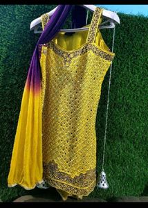 Yellow Kurta Set with Dupatta