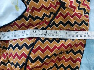 Handloom cotton Chevron Pattern Blouse