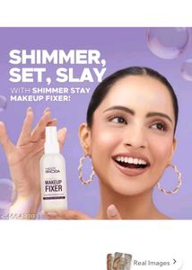Hilary Rhoda Shimmer Makeup Fixer
