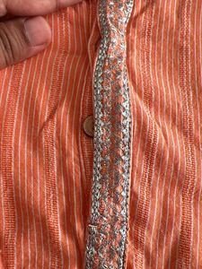 Babyhug Orange Striped Kurta 12-18 month