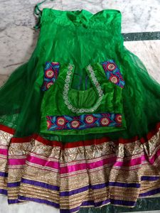 Green Lehenga Choli Set