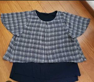Navy Blue Layer Blouse