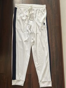 USPA White Track Pants L XL
