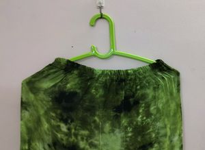 Green Tie Due Skirt