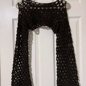 Black Fishnet crochet bolero