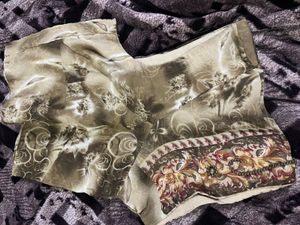 beautiful printed saree with beads work
