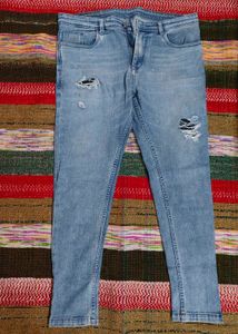 Light Wash Distressed Jeans