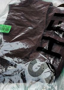 Brown Cut-Out Crop Top