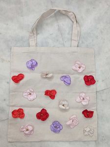 Floral Canvas Hand bag