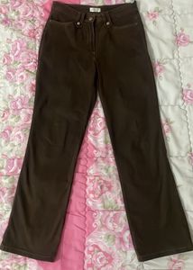 Brown Bootcut Trousers