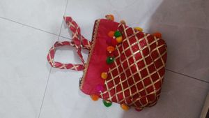 Hot Pink And Red Bag