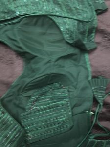Elegant Green Embroidered Blouse