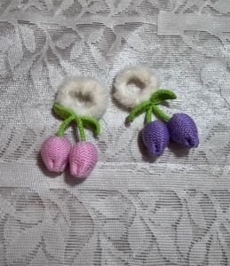 Handmade Crochet Flower Hair rubber