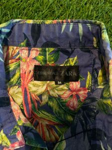 Men's Tropical Floral Short Sleeve Shirt