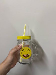 Cute Mason Jar Glasses with Straws