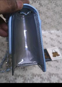Floral Transparent Chain Sling Bag