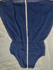 Chic Navy Blue Halter Neck top