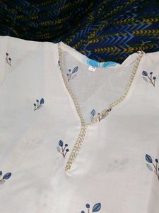 kurti with pajama printed as shown