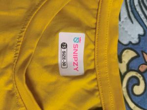 Yellow full sleeve top &amp; jeans for 4-7 years girl
