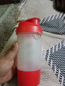 Red &amp; White Shaker Bottle