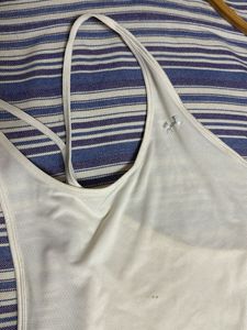 Under Armour White Athletic Tank Top
