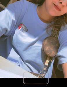 Blue Cropped T-Shirt