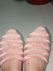 Embellished Velvet Slip-On Flats