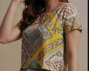 Boho Print Crop Top😍